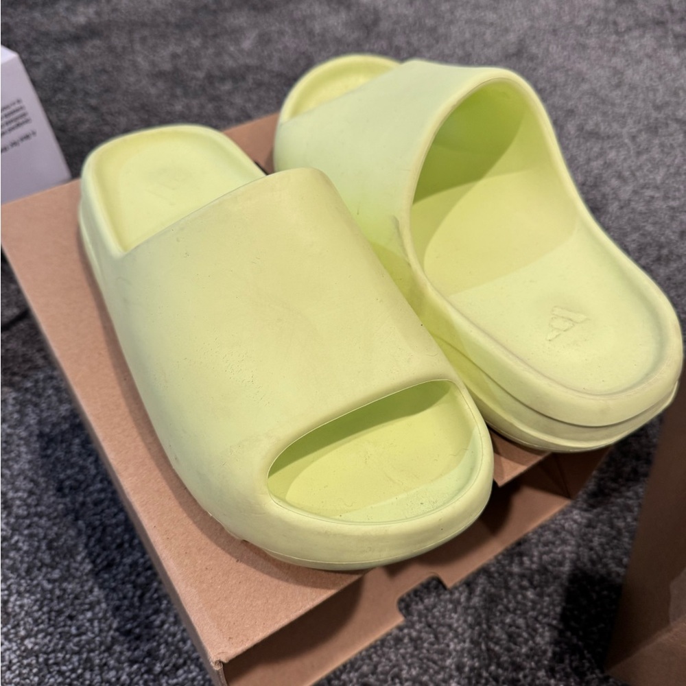 Yeezy Glow Green Slide Sandals